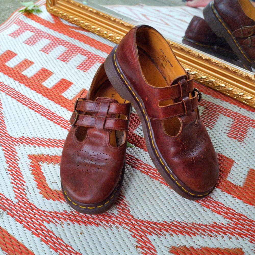 Vintage Y2K Dr. Martens Mary Janes Made in England UK 8 US 10